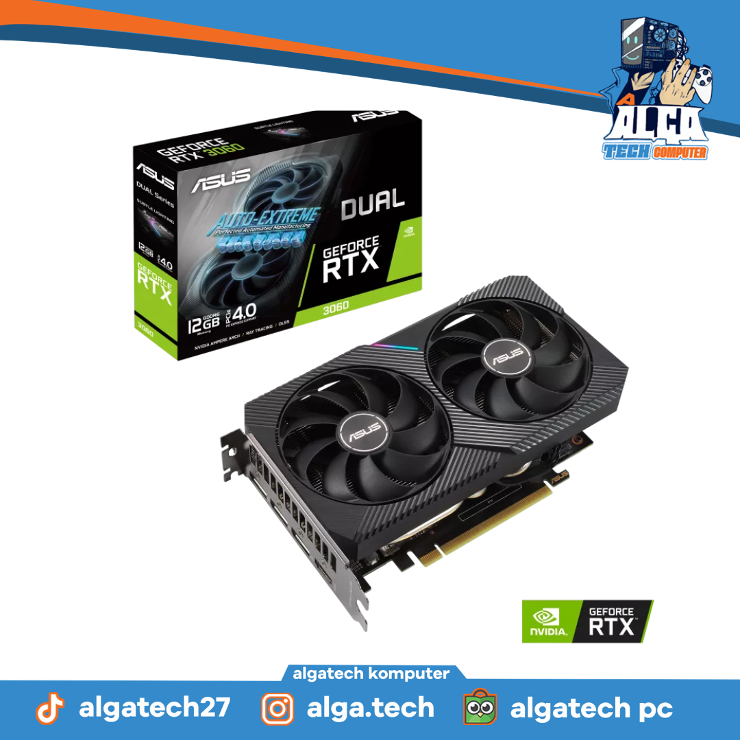 ASUS RTX 3060 12GB GDDR6 DUAL (Second Fullset Garansi 2027)