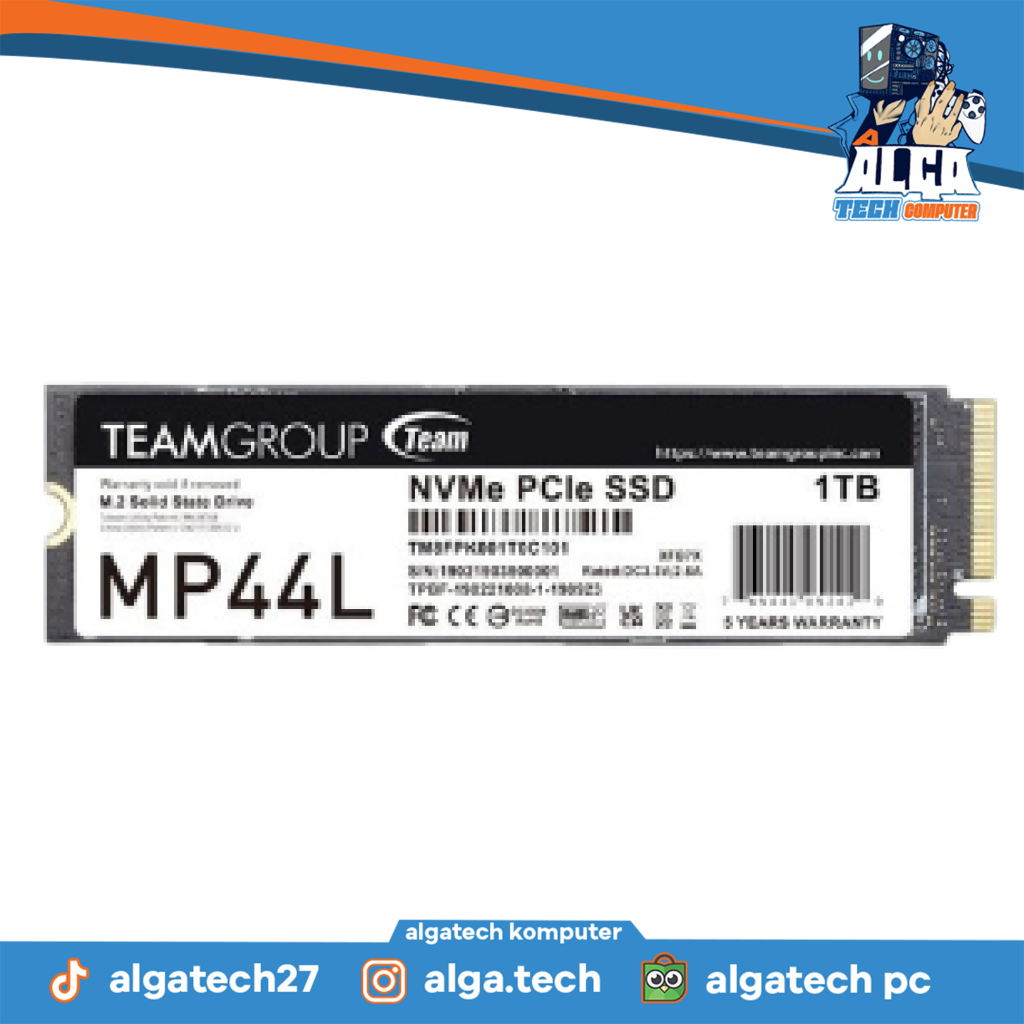 SSD NVME TEAM MP44L 1TB GEN 4 SECOND UNIT ONLY GARANSI ON