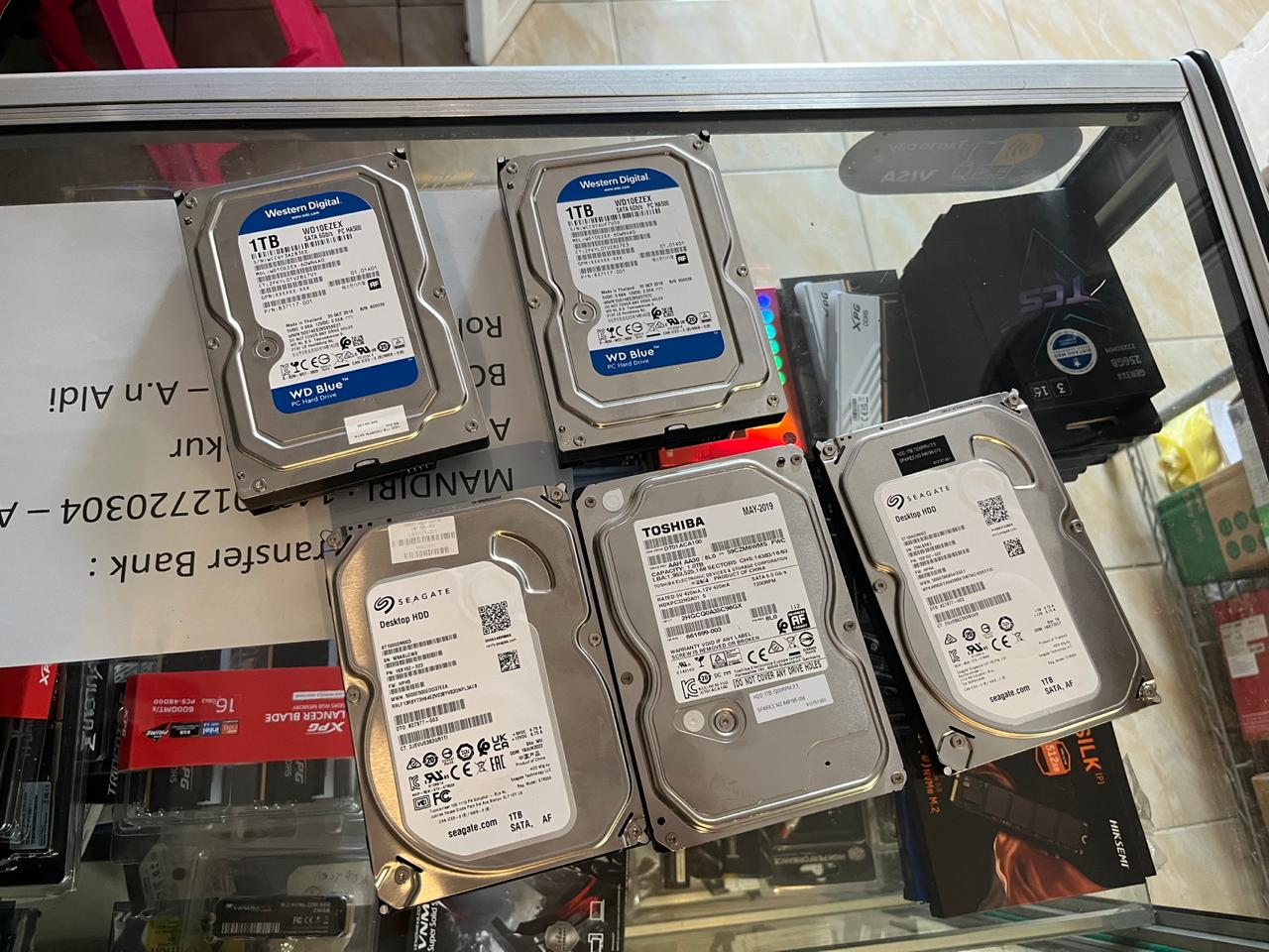 HDD 1 TB ORIGINAL SECOND (BUKAN REFURBISH)