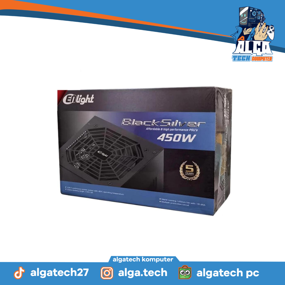 PSU ENLIGHT BLACK SILVER  450W